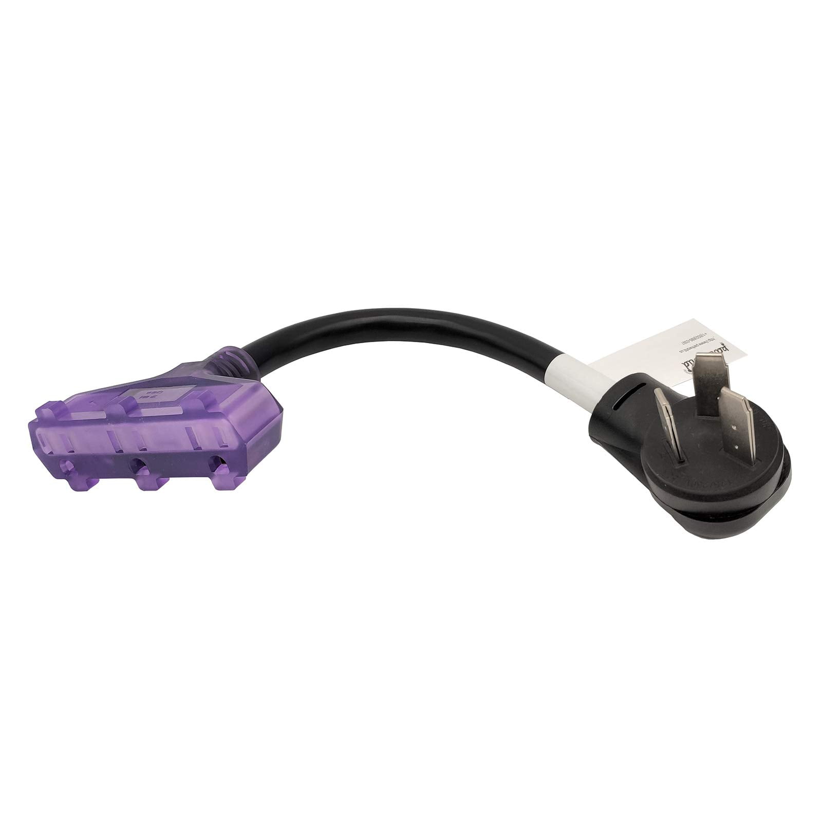 Parkworld 62343 Range Adapter Cord, 10-50P Male to (3) 5-15R Female Household Tri Outlet with Lighted Output 125V, 14 inch