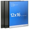 Mainstays 12x16 Front Loading Frames, Black, Set of 3