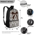 thumbnail image 3 of Pzuqiu Duck Camo Bow Backpack for Girls 6-8 with Lunch Box, Water Bottle Sleeve, Pencil Case & Keychain, 5-Piece Set Kawaii 17 Inch Large Capacity Bookbag for 1st-3rd Grade, Back to School Supplies, 3 of 6