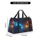 thumbnail image 3 of Fotbe Red And Blue Fire Dragon C Bolsa de Viaje con Estampado, Bolsa de Fin de Semana para Mujer con Compartimento para Zapatos, Bolsa de Gimnasio con Bolsillo Húmedo, 3 of 7