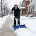 thumbnail image 4 of Removable Portable Snow Shovel Wide Shovel Head Effortless Snow Pushing Function Ergonomic Posture Design Quick Assembly for Outdoor Courtyard Garage Winter Emergency Snow Removal Tool, 4 of 9