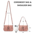 thumbnail image 5 of Wrangler Purse for Women Stylish Shoulder Bag Handbag Crossbody Bag Trendy Western Design Durable Leather, Pink, 5 of 7