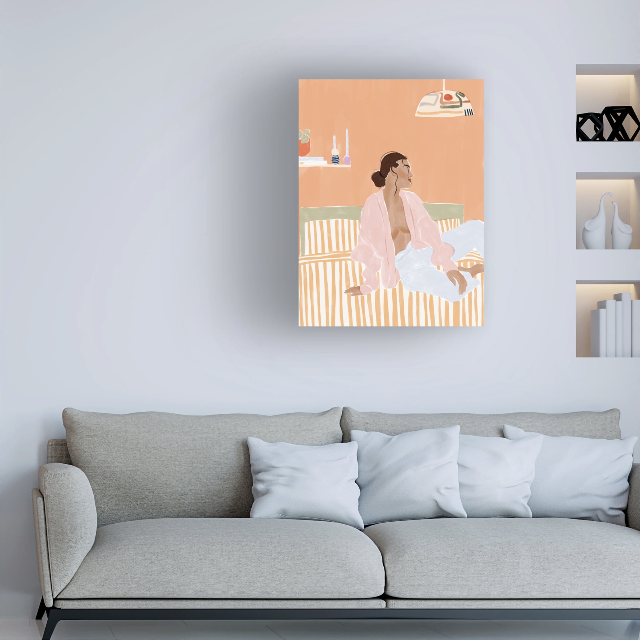Trademark Fine Art Ivy Green Illustrations Just Let Me Chill Canvas Wall Art
