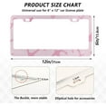 thumbnail image 3 of Coolnut Pink Anchors 2 Holes Car License Plate Frames 2PCS, Car License Plate Holder with Screw Caps Cover Set Automotive Exterior Parts Decoration for US Vehicles, 3 of 7