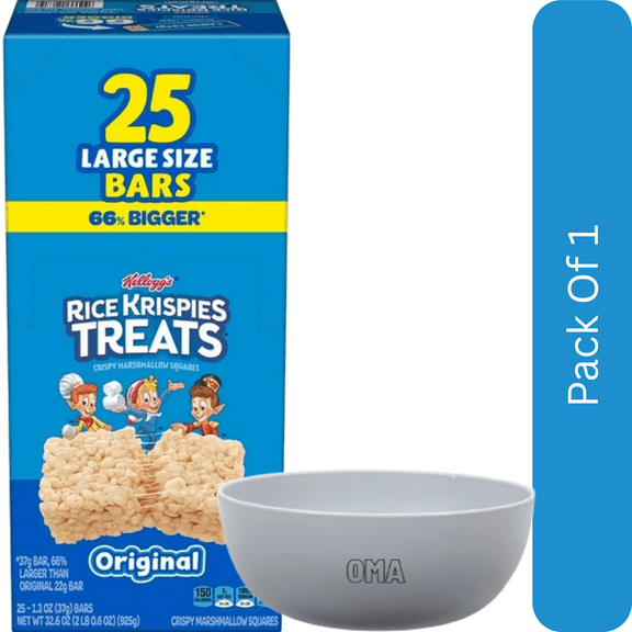 Rice Krispies Treats, 1.3 oz, 25 ct, With Olive White Bowl By OMA