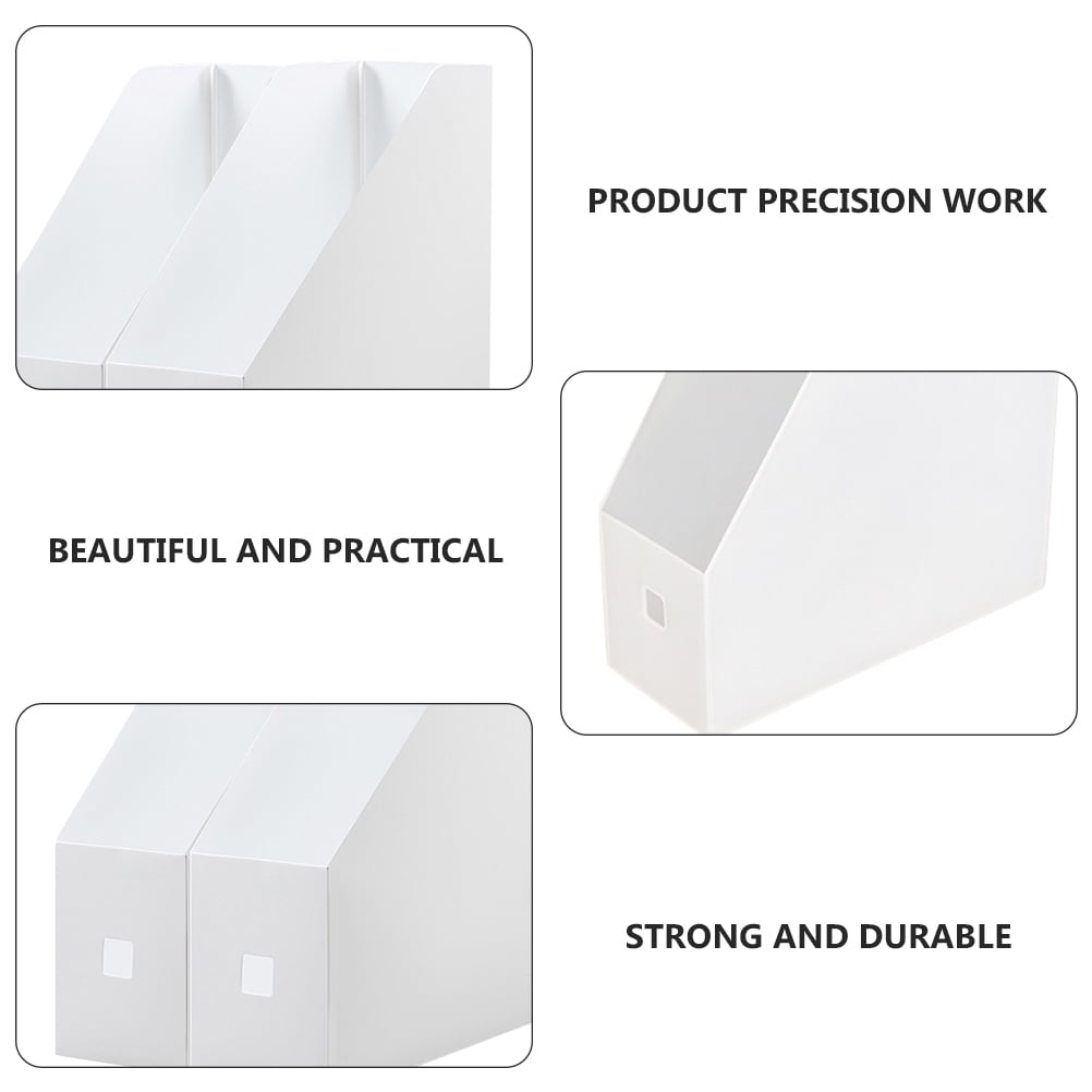 8Pcs Magazine Holders Plastic Desk Organizers Desktop Storage Organizers