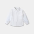 thumbnail image 5 of JUMEYU Kids Uniforms for Boys Toddler Boys Dress Shirts Long Sleeve Button Down School Uniform Shirt Size 11-12 (White,11-12 Years), 5 of 5