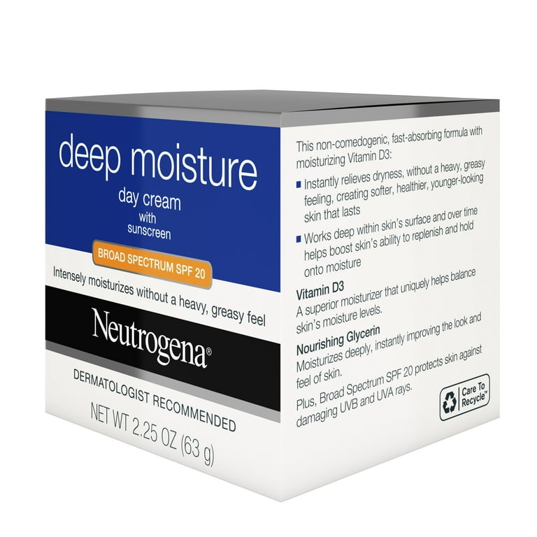 Neutrogena Deep Moisture Face Cream SPF 20 Sunscreen