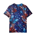 thumbnail image 4 of Iaqnaocc 4th Of July Summer Tops for Women Patriotic Short Sleeve V Neck 250 Anniversary Usa Flag Usa Flag 250th Anniversary Flag T-Shirt Independence Day Festival Tee Tops Pink XXL, 4 of 5