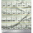thumbnail image 1 of Soimoi Polyester Crepe Fabric Leaves & Floral Block Printed Craft Fabric by The Yard 52 Inch Wide, 1 of 3