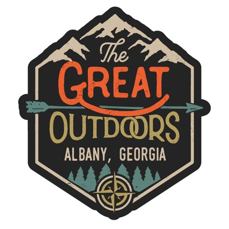 Albany Georgia The Great Outdoors Design 4-Inch Vinyl Decal Sticker