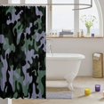 thumbnail image 3 of Manfei Retro Camouflage Shower Curtain 72Wx72L, Countryside Camo Shower Curtain 72Wx72L, Sage Green, 3 of 5
