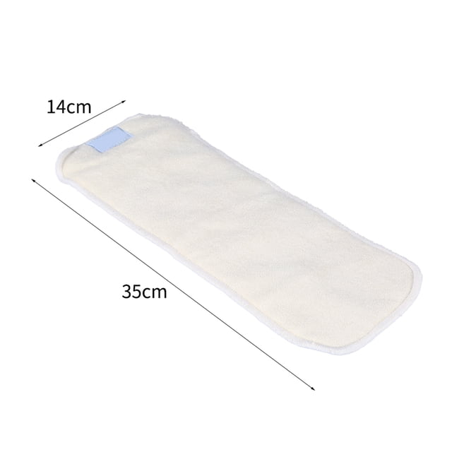 Liner, 4Layers Bamboo Fiber Adult Incontinence Cloth Nappy Liner Insert Pad, Perfect For Using Together With The Pants