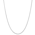 thumbnail image 1 of Leslie's Real 10kt White Gold .65mm Diamond Cut Wheat Chain; 18 inch; Lobster Clasp; for Adults and Teens; for Women and Men, 1 of 5
