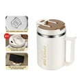 thumbnail image 5 of 304 Stainless Steel Double-Layer Insulated Mug - Heat-Resistant Anti-Scald Portable Cup with Handle, BPA-Free Home Office Daily Water Cup, No Straw Design for Safe Convenient Use, 3.35*5.12in, Coffee, 5 of 7