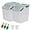 Green 25LB，2Pcs, variant on 25 lb Airtight Flour Storage Container with Wheels and Locking Lid 2 Pack Gray
