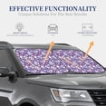 thumbnail image 4 of Bingfone blue flower Skull colorful Windshield Sun Shade 2-Piece Foldable Car Front Window Sunshade for Most Sedans SUV Truck - Medium, 4 of 7