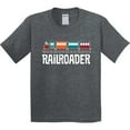 thumbnail image 3 of Inktastic Railroader Train Hobby Youth T-Shirt, 3 of 5