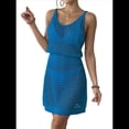 thumbnail image 3 of Traje de Baño de Crochet Calado para Verano, Ideal para Cruceros y Vacaciones, 2025 Azul XL, 3 of 8