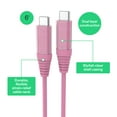 thumbnail image 2 of onn 6ft USB-C to USB-C Charging Cable, Fast Charging, USB-IF Certified, Pink - Compatible with iPhone 16 Series, iPhone 15 Series, Samsung Galaxy, Note, Pixel Devices iPad Pro, & More, 2 of 6