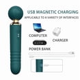 thumbnail image 3 of Powerful head, personal stick style telescopic massager, quiet handheld electric back massager with 10 vibration modes, quiet waterproof - USB charging wireless massager accessory, 3 of 12