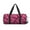 Pink Butterfly, variant on Pink Donut and Blue print Round Travel Duffel Bag is a foldable gym bag with an inner pocket, perfect for travel sports