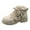 Khaki, variant on Women's Ankle Boots Fashion Winter Sole Comfortable Lace Up Lined Casual Warm Flat Booties for Ladies