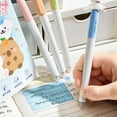 thumbnail image 5 of 4-Pack Twist-Action Erasable Gel Pens - 0.5mm Ultra-Fine Tip with Rotatable Black Blue Inks Smudge-Proof for Neat Notes, 5 of 9
