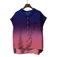 thumbnail image 4 of Purple Womens Summer Tops Cute Tops for Women Collar Non Sleeve Linen Shirts Plus Size Floral Blouses Casual Summer Clothes Going Out Tops for Women, 4 of 4
