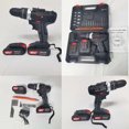 2000mAh Electric Drill 3/8" Impact Wrench Cordless Screwdriver Drill 2