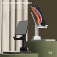thumbnail image 2 of stanreset Phone Holder Foldable Height Adjustable Cradle Household Tablet Stand Lazy Mount Watching TV Smartphone Bracket White Type1 NO1, 2 of 6