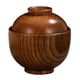 thumbnail image 2 of ColoMX Tazón de madera con tapa de tapa de tazón de tazón de arroz con tazón para tazón de madera de madera, 2 of 7