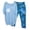 Blue, variant on Muscularfit Pullover Matching Set Women Beach Plus Size Linen Set Short Sleeve Crew Neck Black Cargo Womens Shorts Sets