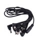 thumbnail image 2 of Cable De Energía Cable de fuente de alimentación para pedal de efectos de guitarra en cadena tipo margarita, cable negro (1 a 3 vías), 2 of 9