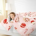 thumbnail image 4 of Manfei Xmas Snowflake Candy Cane 3 Pieces Queen Comforter Set for Kids Children,Christmas Donuts Dessert Ultra Soft Bedding Sets,Polka Dots Bedding Comforter Set,Luxury Bedroom Decor, 4 of 8