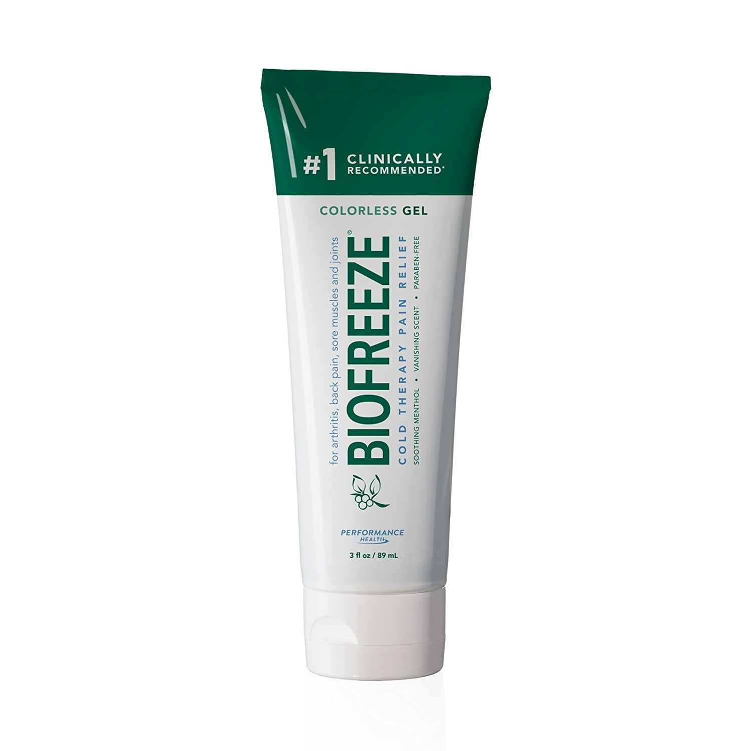 Performance Health Biofreeze Pain Relief Clear Gel, 3 Fl. Oz.