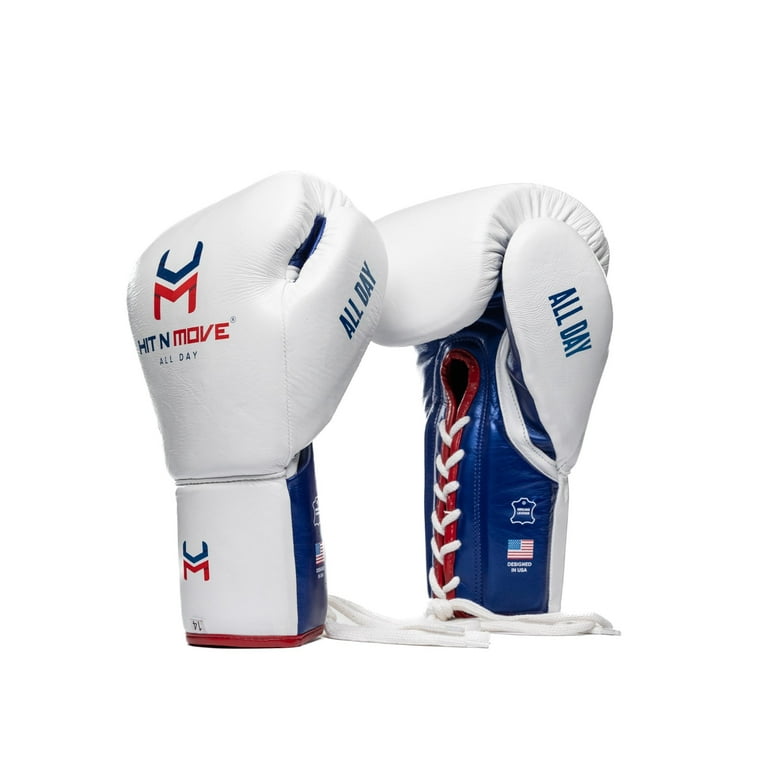 Hit N Move Boxing Gloves - All Day Pro Balance 16oz Purple - Lace