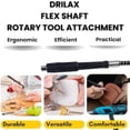 thumbnail image 4 of 42" Flex Shaft Rotary Tool Attachment – Compatible with Dremel Flex Shaft Models 100, 200, 300, 3000, 4000, 4300, 8220, 8240, 8250, 8260 – Precision Extension Shaft for Carving & Engraving, 4 of 9