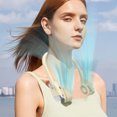 thumbnail image 5 of Bladeless Neck Fan Personal Wearable Fan 3 Speed USB Rechargeable Hands Free Cooling - Safe Design for Outdoor Sports Travel Office(Beige), 5 of 9