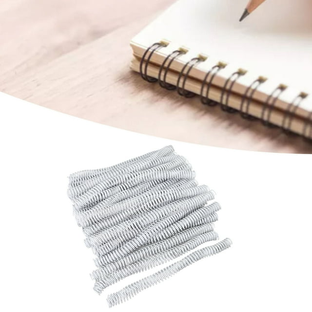 140 Sheets Capacity Spiral Binding Coil 16mm Diameter, 4:1 Pitch, 360 Degree Rotation Binding Spine