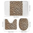 thumbnail image 3 of Colorful Leopard Print 4 Pcs Shower Curtain Set with Rug Bathroom Sets with Waterproof Fabric And Non-Slip Rugs Toilet Lid Cover Bath Mat Decor with Hooks, 3 of 7