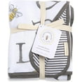 thumbnail image 6 of A-Bee-C Reversible Jersey Blanket - Charcoal - One Size, 6 of 7