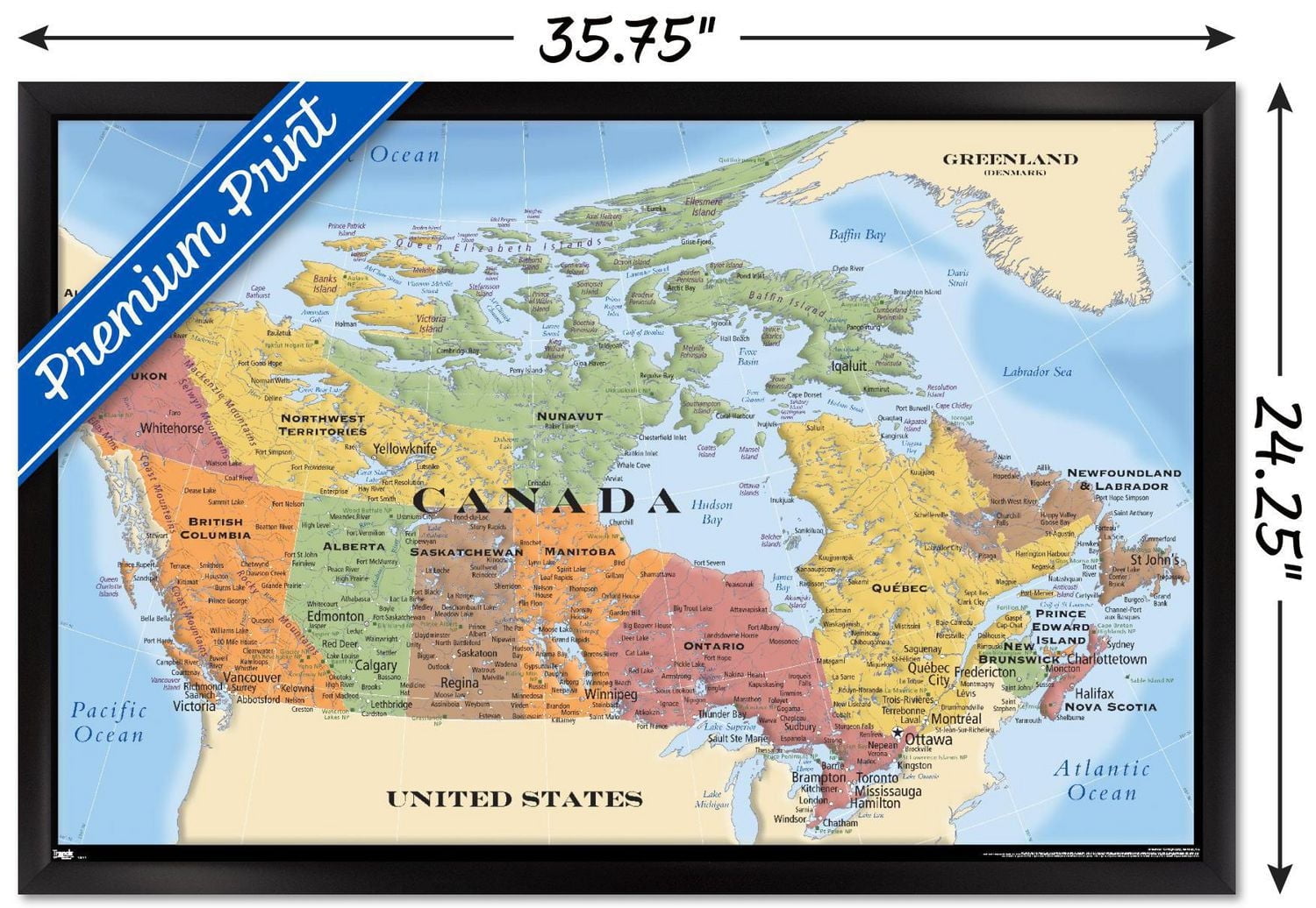 Map - Canada Wall Poster