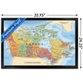 thumbnail image 2 of Map - Canada Wall Poster, 22.375" x 34" Framed, 2 of 4