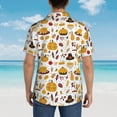 thumbnail image 6 of Daiia Thanksgiving Hawaiian Shirt for Men Gentle Cotton Regular Short Sleeve Casual-Small, 6 of 9