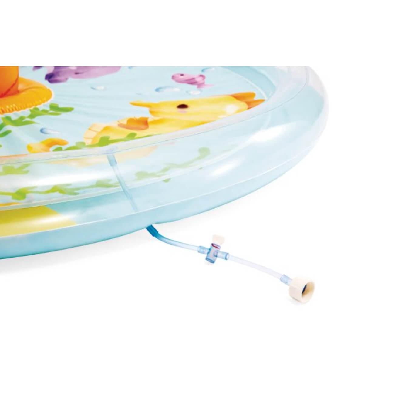 Intex Palm Tree Spray Pool for Kids, Age 2+, Inflatable Tropical Water Play Pool