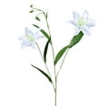 thumbnail image 2 of Awwp White Artificial Lily Flowers 70cm Long Stems, Realistic Lily Bouquet for Wedding Centerpiece Home Decor, Faux Floral Arrangement for Table Vase, Silk Flowers for Gifts, 2 of 9