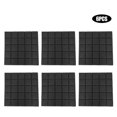 thumbnail image 1 of Lot de 6 panneaux acoustiques en mousse pour studio, 50 x 50 x 5 cm (noir), 1 of 4
