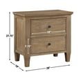 thumbnail image 7 of DeeHome Riverdale - 2 Drawer Nightstand - Dark Brown, 7 of 7