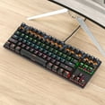 thumbnail image 4 of Graflsoa Clavier Mécanique Rétroéclairé RVB à 87 Touches avec Interrupteurs Bleus, Retournement à 26 Touches et Touches Combinées Multifonctionnelles en Noir, 4 of 6